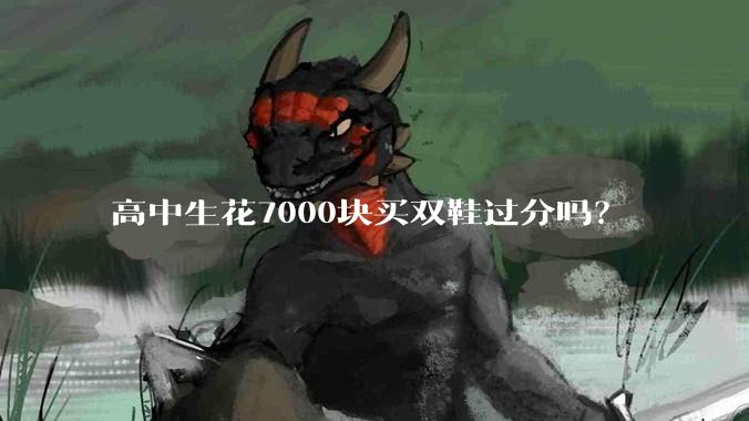 高中生花7000块买双鞋过分吗？