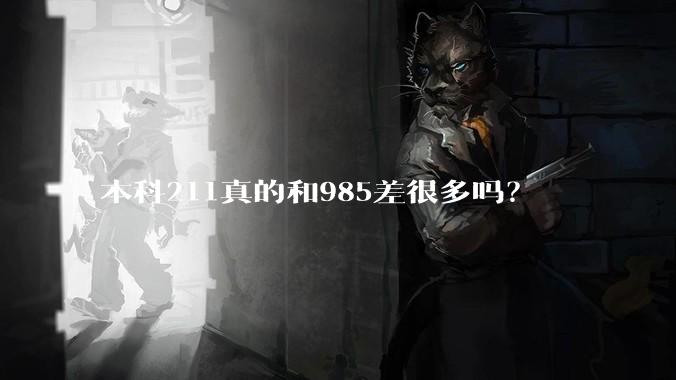 本科211真的和985差很多吗？