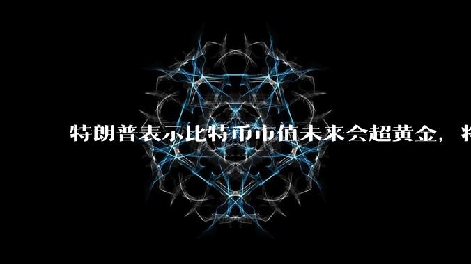 特朗普表示比特币市值未来会超黄金，将被列为美国战略储备资产，如何看待此事？