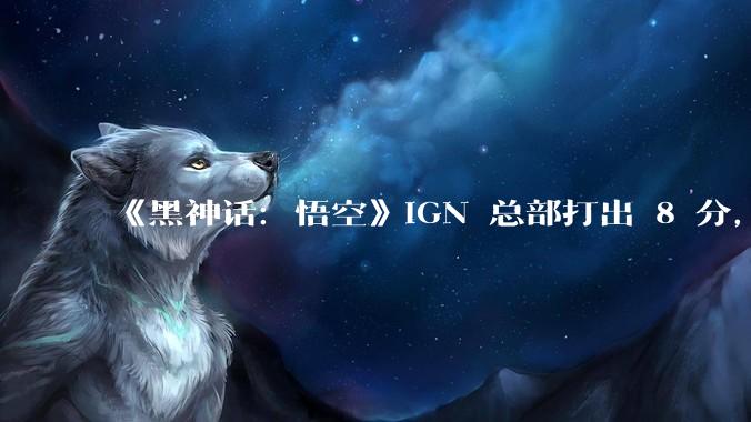 《黑神话：悟空》IGN 总部打出 8 分，IGN 中国开出满分 10 分，对此你有什么想说的？