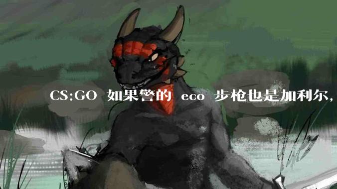 CS:GO 如果警的 eco 步枪也是加利尔，那么警算是多大程度的加强呢？