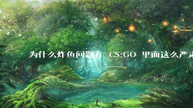 为什么炸鱼问题在 CS:GO 里面这么严肃？