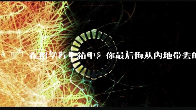 在留学行李箱中，你最后悔从内地带去的东西是什么？