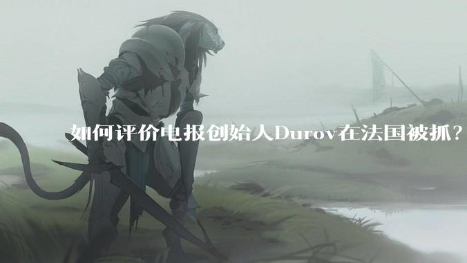 如何评价电报创始人Durov在法国被抓？