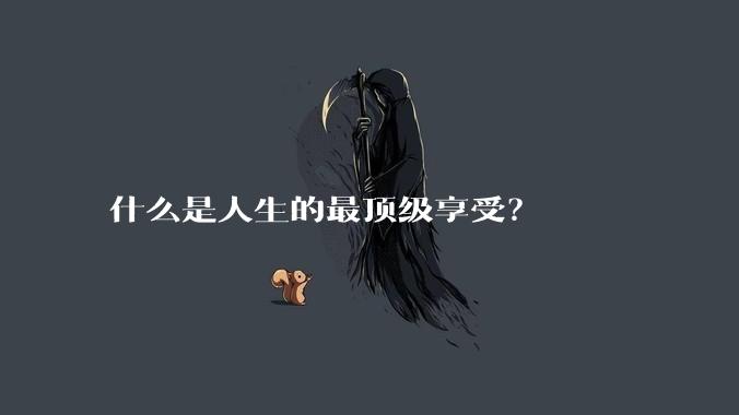 什么是人生的最顶级享受？