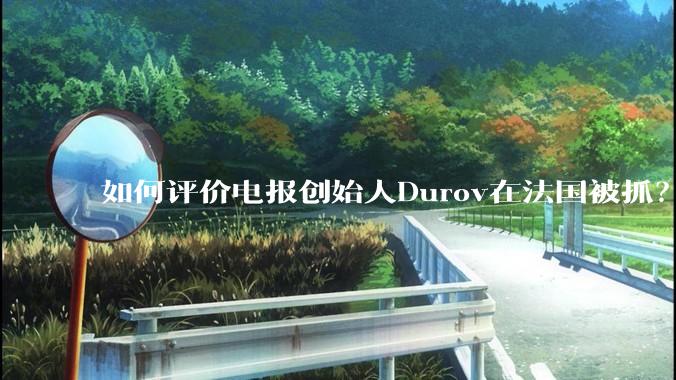 如何评价电报创始人Durov在法国被抓？