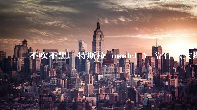 不吹不黑，特斯拉 model Y 靠什么支撑他的销量？