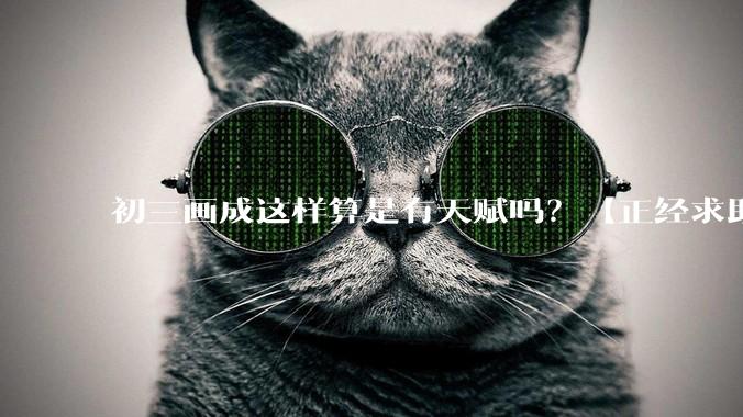 初三画成这样算是有天赋吗？【正经求助】?