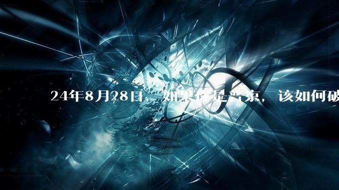 24年8月28日，如果你是普京，该如何破局？