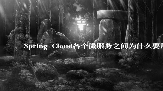 Spring Cloud各个微服务之间为什么要用***交互？难道不慢吗？