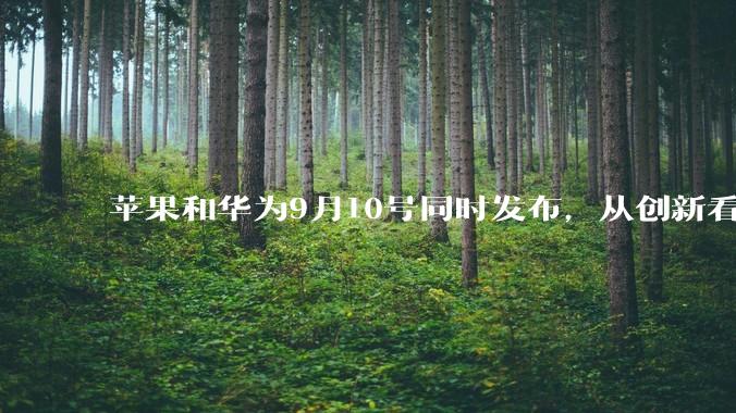 苹果和华为9月10号同时发布，从创新看，你更期待哪个？