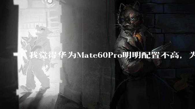 我觉得华为Mate60Pro明明配置不高，为什么还是有那么多人买呢？