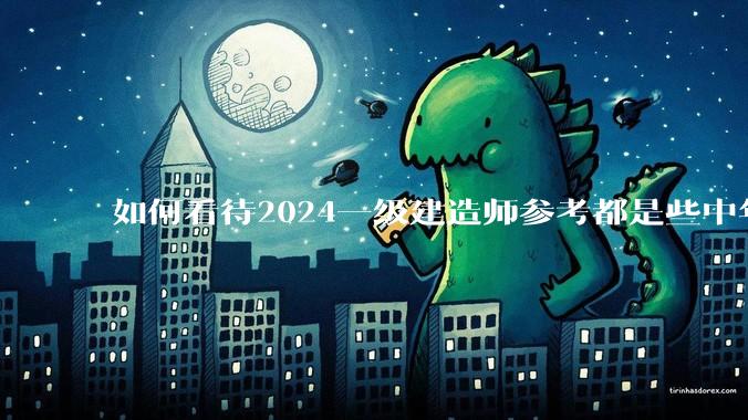 如何看待2024一级建造师参考都是些中年男性，年轻人去哪里了？