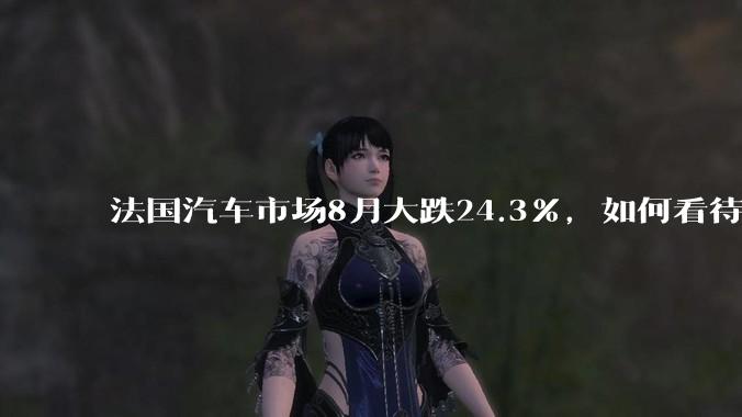 法国汽车市场8月大跌24.3%，如何看待这一数据？