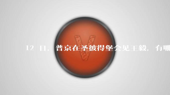 12 日，普京在圣彼得堡会见王毅，有哪些信息可关注？