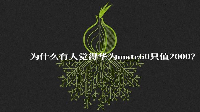 为什么有人觉得华为mate60只值2000？