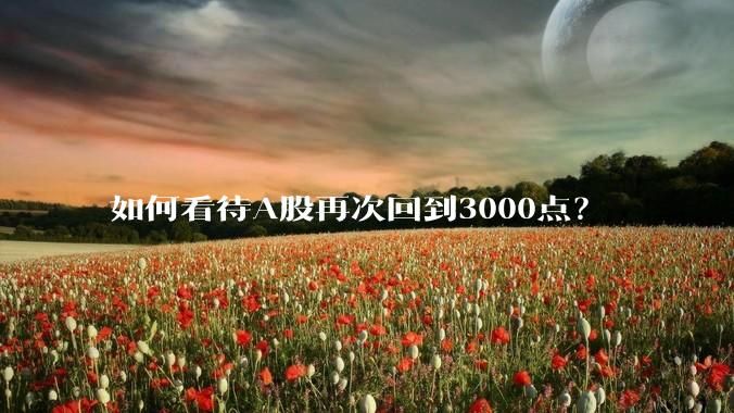 如何看待A股再次回到3000点？