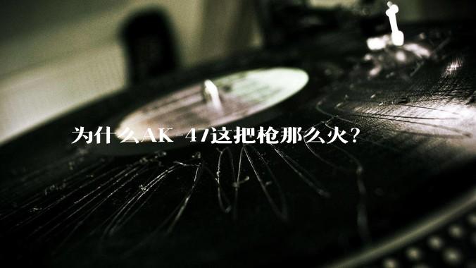 为什么AK-47这把枪那么火？