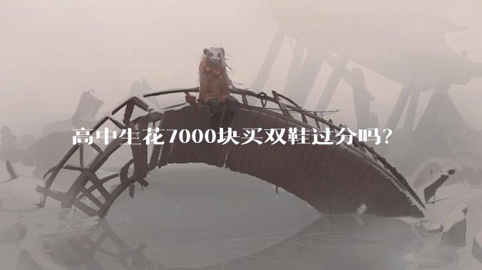 高中生花7000块买双鞋过分吗？