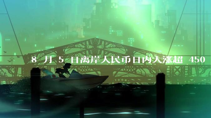 8 月 5 日离岸人民币日内大涨超 450 点，美元指数跌破 103，发生了什么？