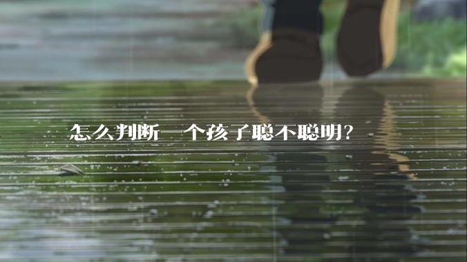 怎么判断一个孩子聪不聪明？