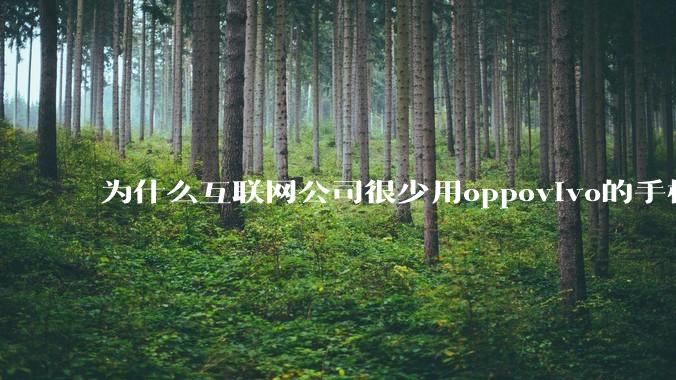 为什么互联网公司很少用oppovivo的手机呢？