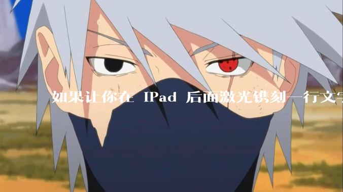 如果让你在 iPad 后面激光镌刻一行文字，你会写些什么？