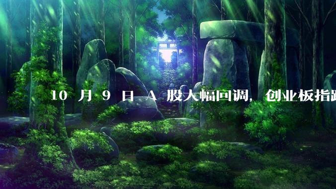 10 月 9 日 A 股大幅回调，创业板指跌超 10%，全市场超 5000 股下跌，如何看待今日行情？