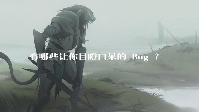 有哪些让你目瞪口呆的 Bug ？