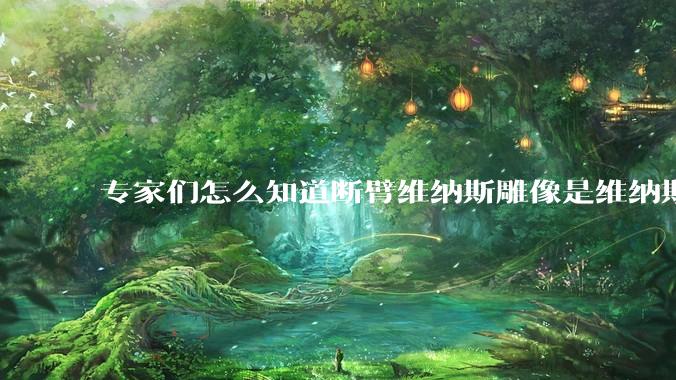 专家们怎么知道断臂维纳斯雕像是维纳斯而不是其他女神？甚至连创作者都知道？