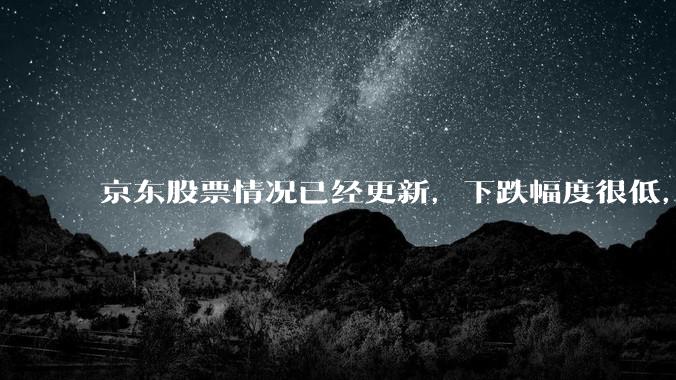 京东股票情况已经更新，下跌幅度很低，这能说明什么情况？