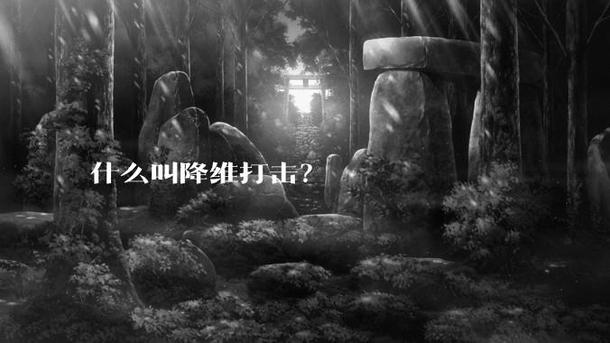 什么叫降维打击？