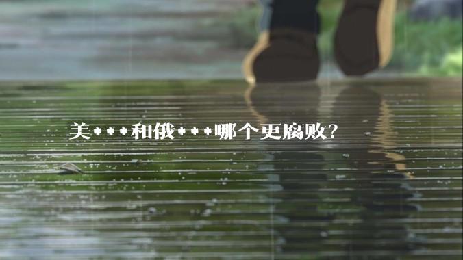 美***和俄***哪个更腐败？